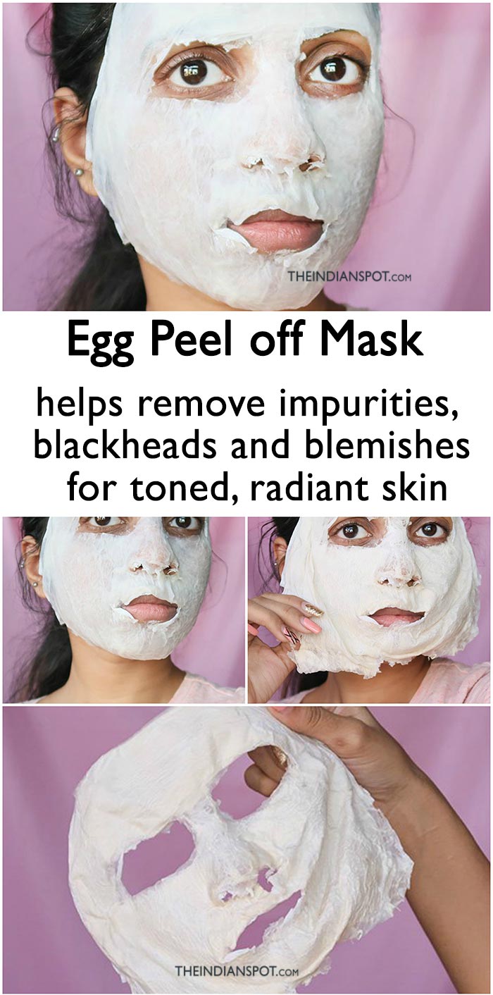 Egg Peel off Mask To get Rid of Facial Hair