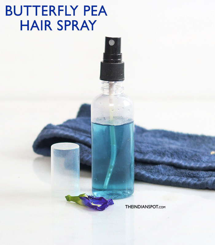 GET THICKER HAIR WITH BUTTERFLY PEA HAIR MIST - THE INDIAN SPOT
