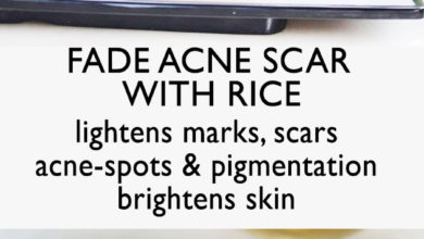 Fade acne scar with rice