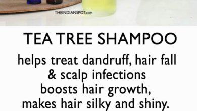 DIY Tea Tree Oil Dandruff and Hair Shine Shampoo